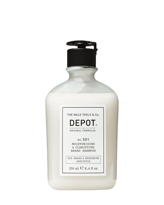 DEPOT® NO. 501 MOISTURIZING & CLARIFYING BEARD SHAMPOO 250ml